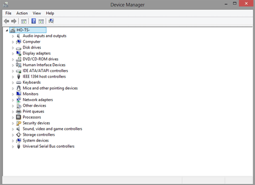 Windows 8 Device Manager